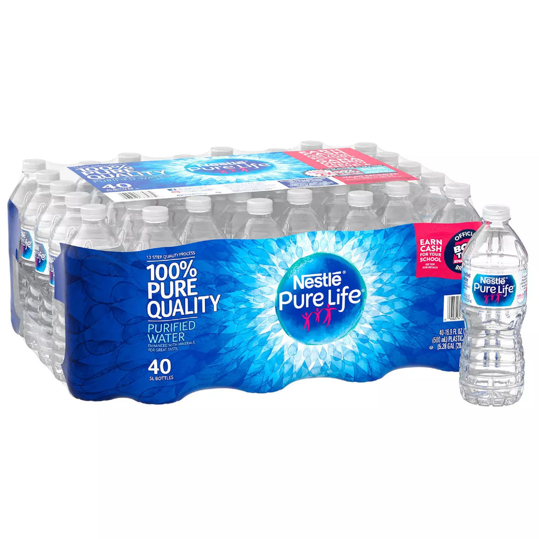 Nestle Pure Life Purified Water (16.9 oz., 40 pk.)