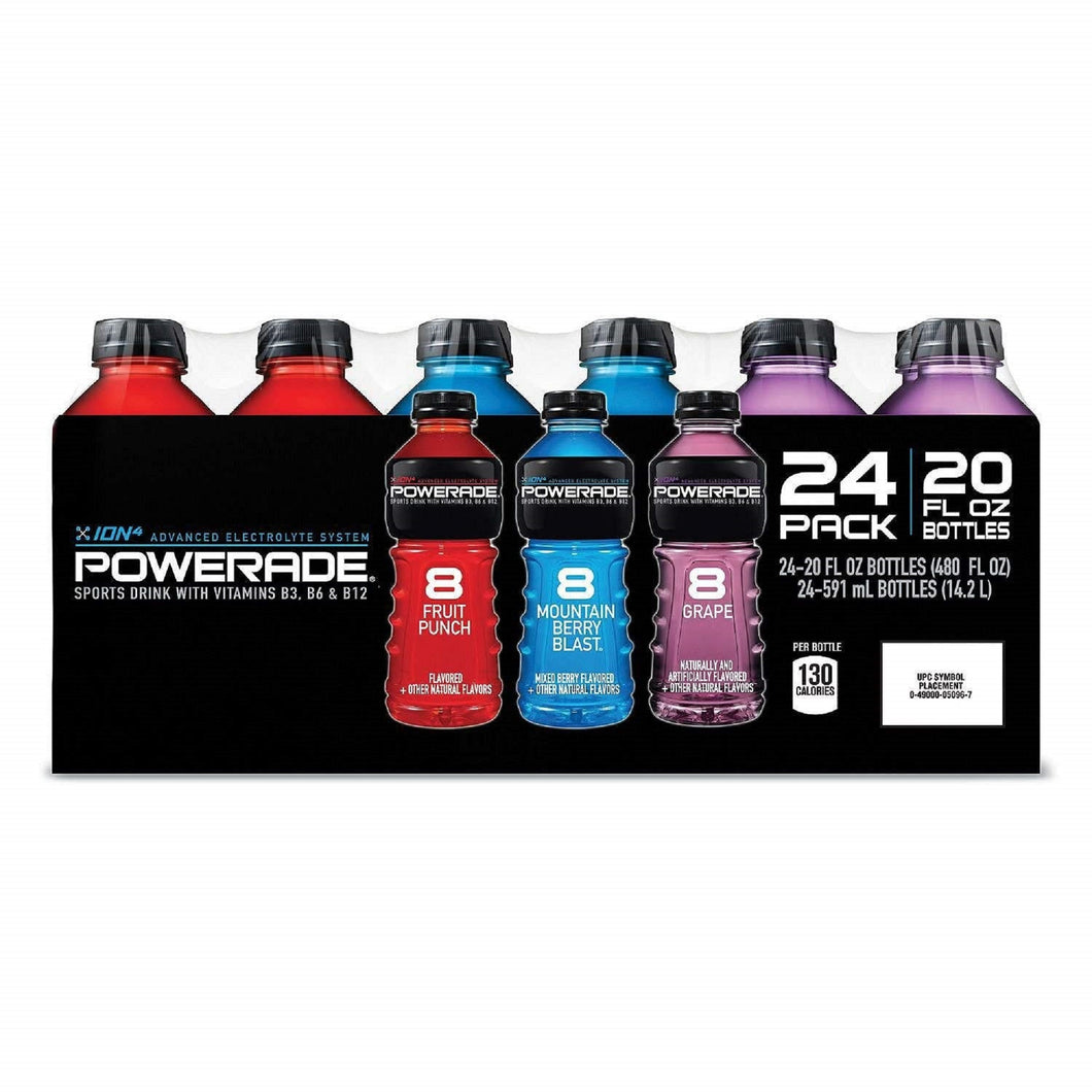 Powerade 20oz bottle (Assorted) – Rowan Skate Center